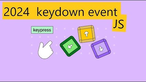 KeyDown Event in JavaScript - 3mins  5 lines easy - 2024