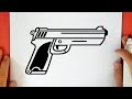 COMO DESENHAR UMA PISTOLA