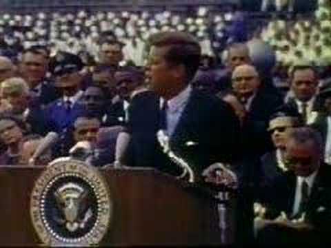 President John F. Kennedy Space Race Moon Speech 1...