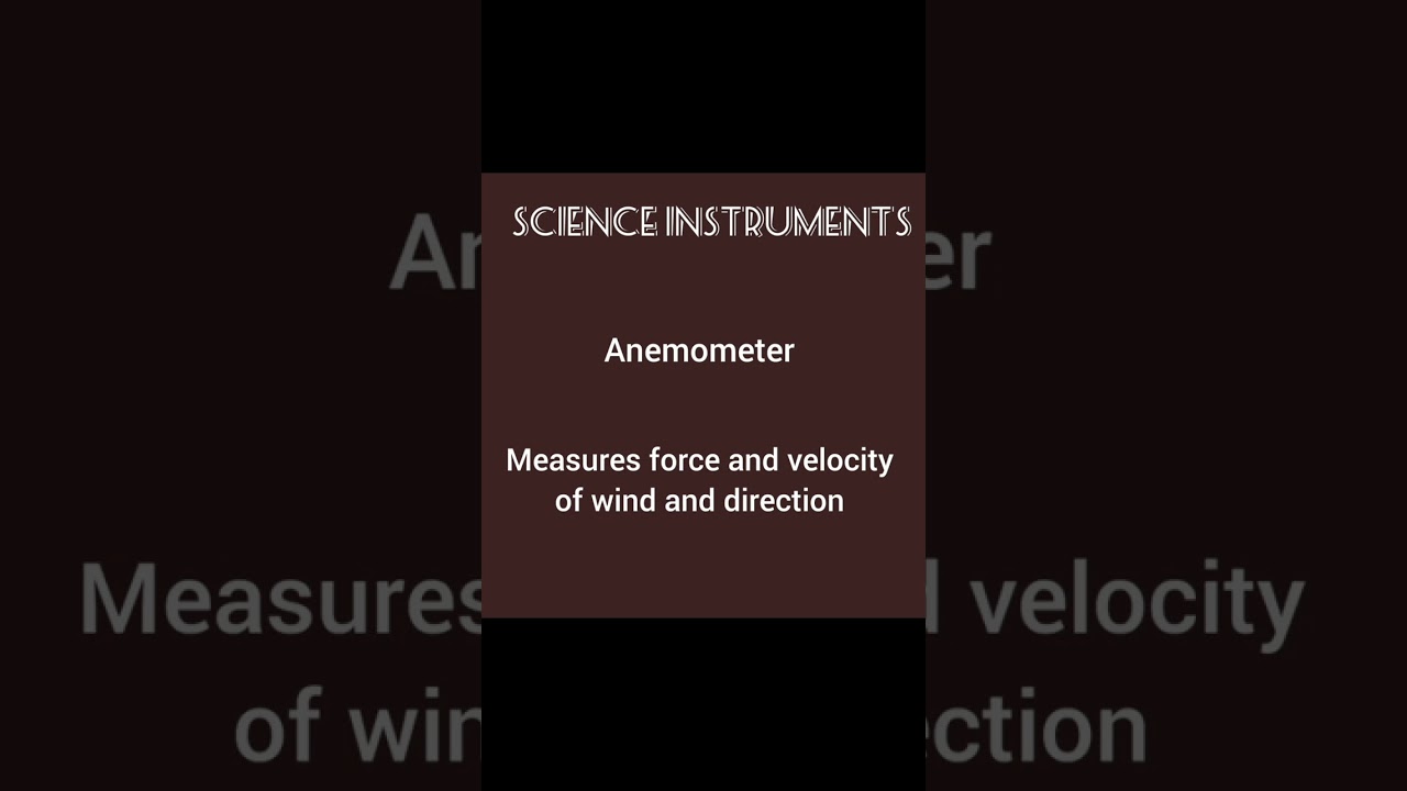 About Anemometer|Science Instruments