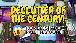EPIC Eyeshadow Palette Collection + Declutter! 100+ Palettes DECLUTTERED!