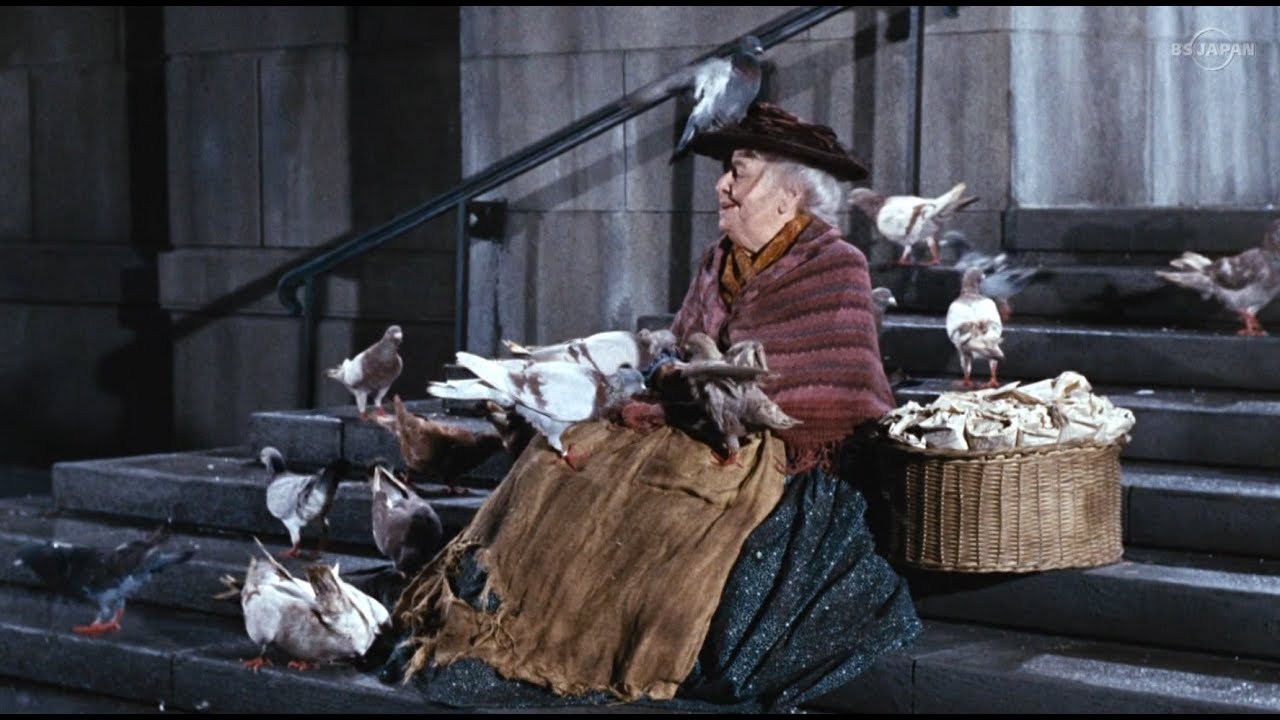 Julie Andrews Feed The Birds 2ペンスを鳩に メリーポピンズ 1964 Youtube