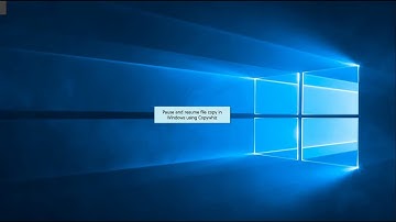Windows: Pause and resume file copy using Copywhiz