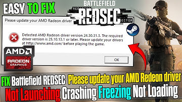 🖥️ Battlefield REDSEC “Please Update Your AMD Driver” Problem Solved (2025 Working Fix)