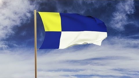 4K Bratislava flag waving in the wind. Green screen, alpha matte. Loopable animation Stock video