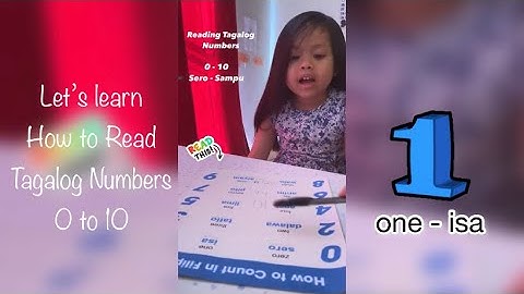 LET’s LEARN HOW TO READ TAGALOG NUMBERS 0 to 10 ||  #shorts #translation #foryou