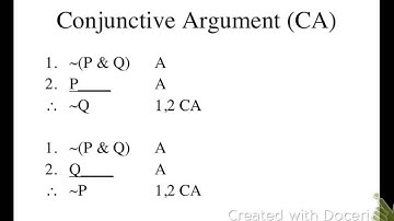 The rule of Conjunctive Argument