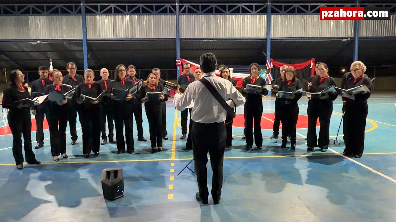 Coro Leonel Calvo ofreció presentación especial en el Colegio Nocturno de Palmares