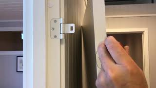 Hur monterar man en lätt dörr från Swedoor med snap-in-gångjärn