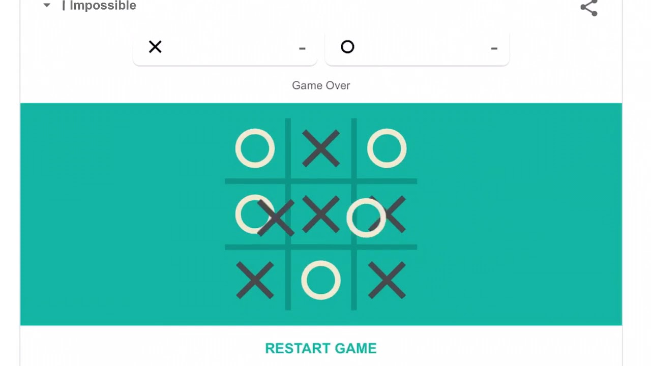 Beating Impossible On Tic Tac Toe (but something seems wrong) - YouTube