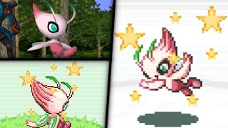 Live! Shiny Celebi in Pokémon FireRed after 9390 SRs! + Pokémon Colosseum Showcase (Pomeg Glitch)