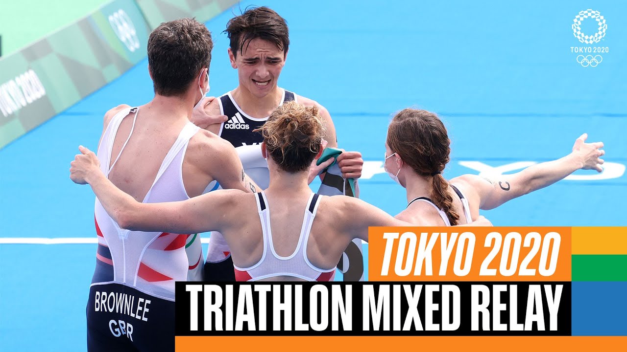 Triathlon MIXED relay  🏊🚴🏃| Tokyo Replays