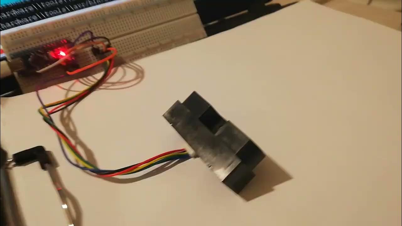 Sharp GP2Y0A710K0F IR distance sensor test - YouTube
