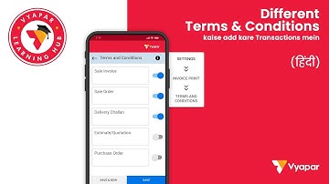 Print Terms and Conditions on invoices I Mobile