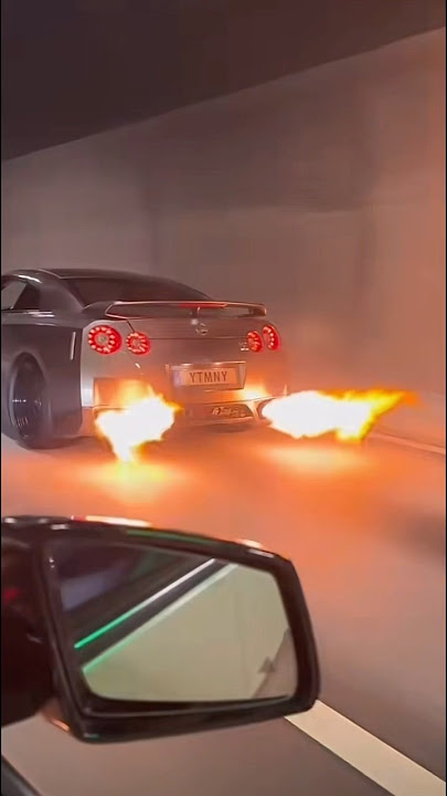Nissan GTR R35 flames 🔥 #nissan #gtr #r35 #flame #jdm #automobile #cartok #fast