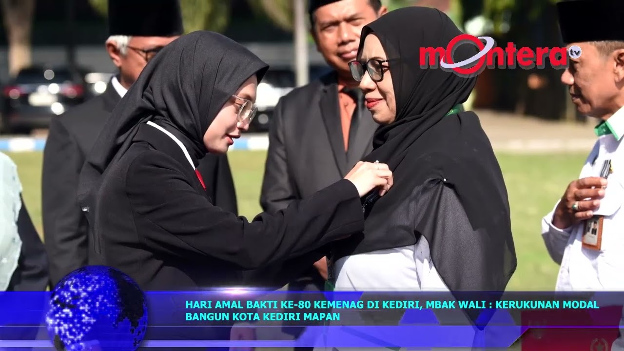 HARI AMAL BAKTI KE 80 KEMENAG DI KEDIRI, MBAK WALI, KERUKUNAN MODAL BANGUN KOTA KEDIRI MAPAN