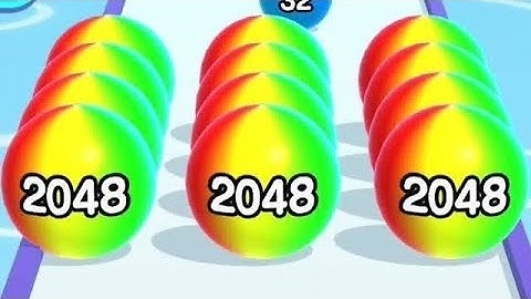 25 Ball Run 2048- All Levels Gameplay walkthrough Android, iOS (Multiple Levels)