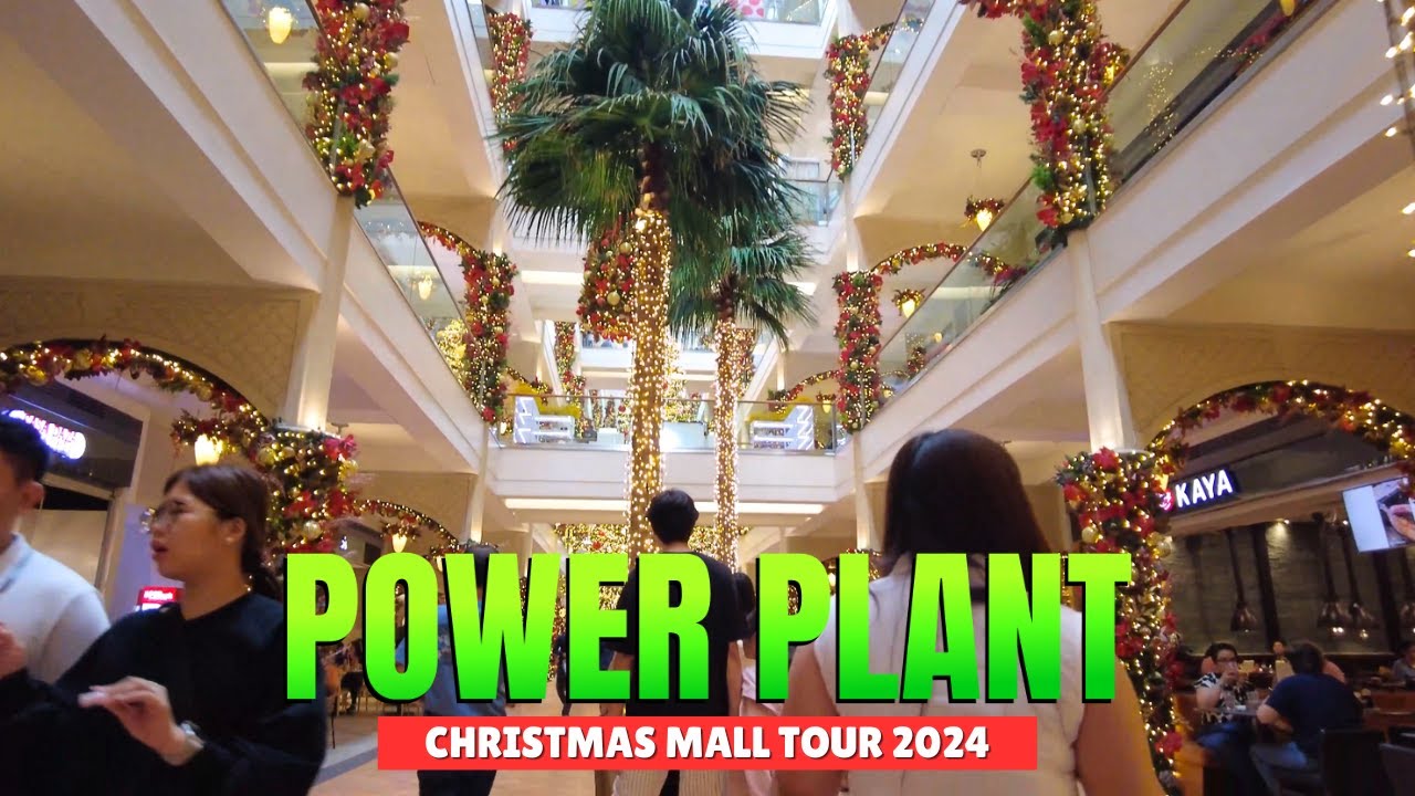 [4K] POWER PLANT MALL - CHRISTMAS MALL TOUR 2024 (ROCKWELL MAKATI)