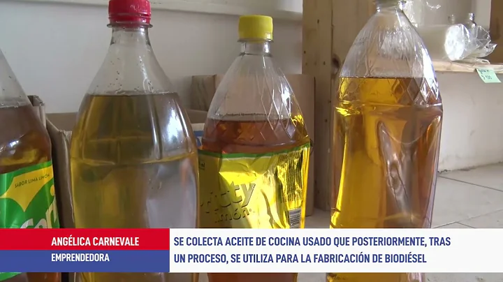 Recolectan aceite de cocina usado para la fabricación de biodiesel