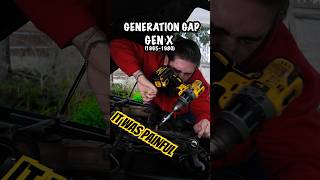 Which generation are you? How different generations fix cars  #car #Carlovers