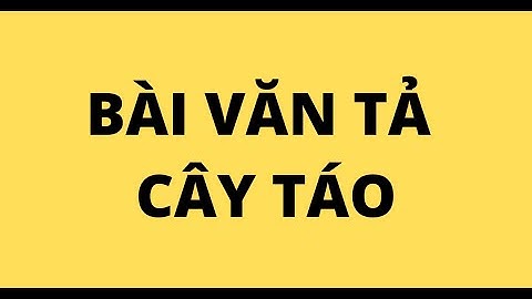 TẢ CÂY TÁO