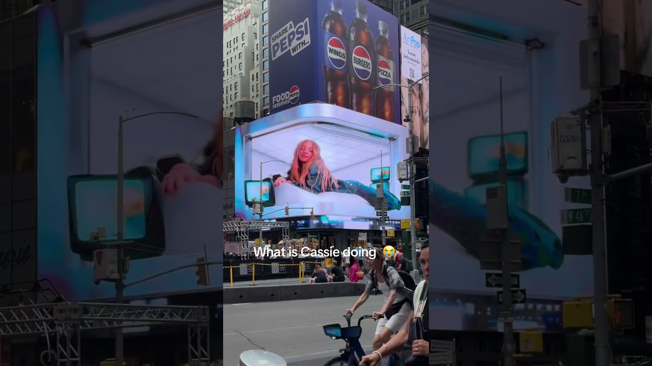 Sydney Sweeney American eagle ad in Times Square