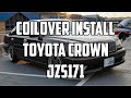 Toyota Crown JZS171 Coilover install