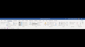 Advanced Formatting Tab 9 in MS Word (Windows)