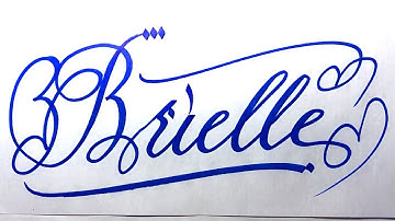 Brielle Name Signature Calligraphy Status | #moderncalligraphy #cursive #YearofYou #brielle @Brielle