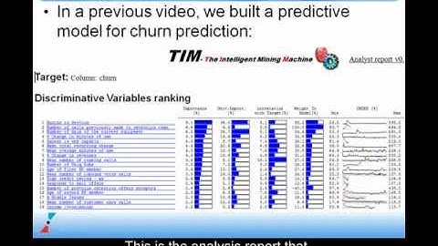 TIMi 3: developping advanced churn prevention models