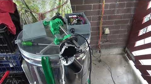 Honey extractor manual to electric!