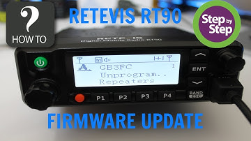 How to update the firmware on the Retevis RT90 ( TyT MD-9600 ) Step by step tutorial guide.