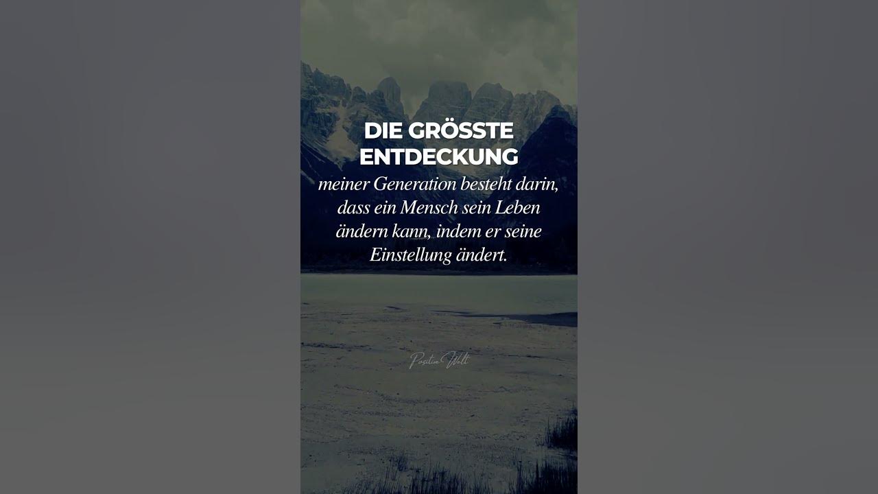 Verändere dein Leben, indem du deine Einstellung änderst weisheit