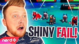 I found 2 shinies in 1 horde and still managed to fail it... (Pokemon Glowing Garnet)