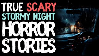 True Stormy Night Scary Horror Stories for Sleep | Black Screen With Rain Sounds