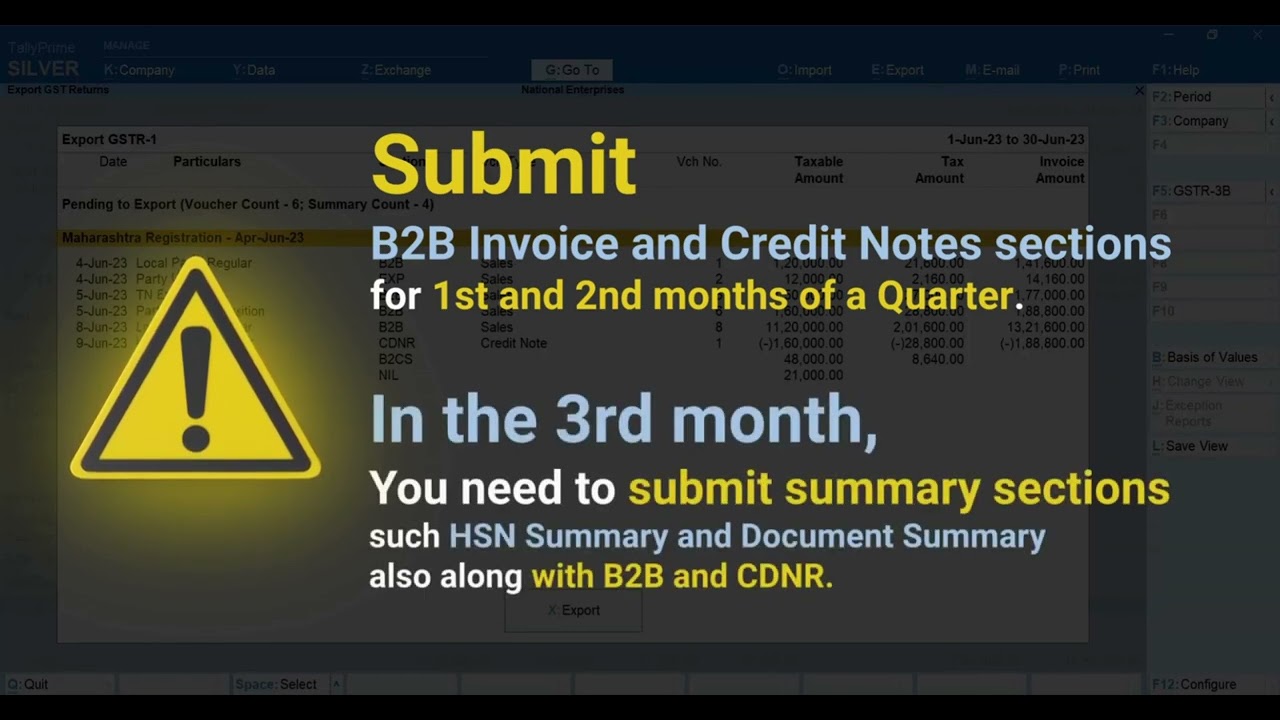 How to Export Separate JSON for Each Section of GSTR-1 From TallyPrime IFF for QRMP |4qs| Tally