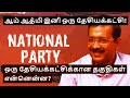 What is a national party in tamil  aam aadmi party