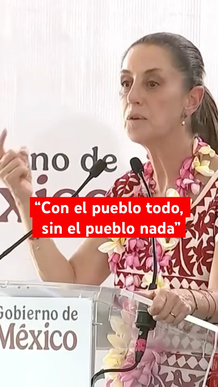 Sheinbaum reconoce importancia de la cooperación con el pueblo de México #shorts