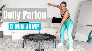 5 Minute Dolly Parton Rebounder Workout | 5 Min Mood Booster Jump