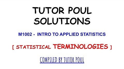 INTRO TO STATISTICS