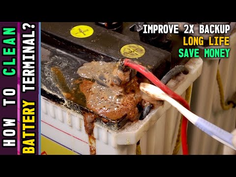 HOW TO CLEAN BATTERY TERMINAL CHEAP!!!  Revive old battery - Improve 2X Performance