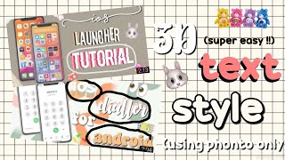3D TEXT TUTORIAL ! (PHONTO) | by : g r e e n s a v a n n a h screenshot 5