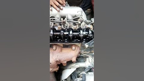 how to check engine tappet petition isuzu nkr #shot video viral