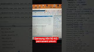 Samsung A54 5G kg lock permanent Unlock 🔓
