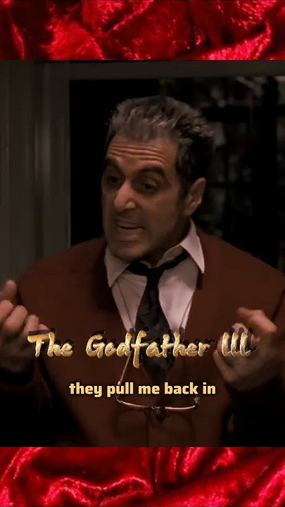 Al Pacino "THEY PULL ME BACK IN" MOB WEEK - YouTube