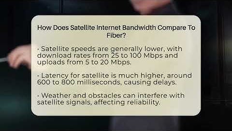How Does Satellite Internet Bandwidth Compare To Fiber? - Talking Tech Trends