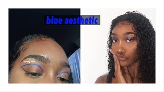 BLUE SUMMER MAKEUP LOOK Tatyana Ali