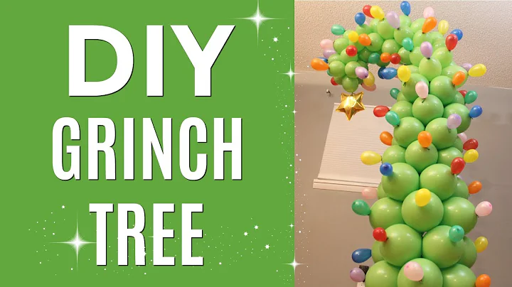 DIY Grinch Balloon Tree | Balloon Christmas tree