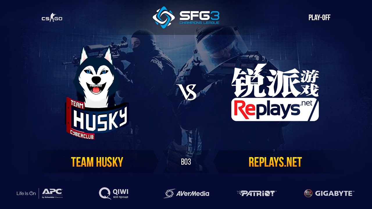SFG Champions League 3 | CS:GO | Play-off | Team Husky vs. Replays.net |  BO3 | Mirage