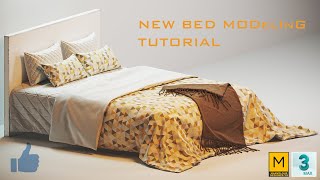 Modeling Bed in Autodesk 3ds Max & Marvelous designer !! 🔥🔥